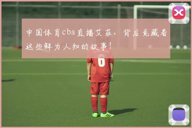 中国体育cba直播艾菲,背后竟藏着这些鲜为人知的故事!