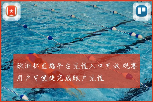 欧洲杯直播平台充值入口开放 观赛用户可便捷完成账户充值
